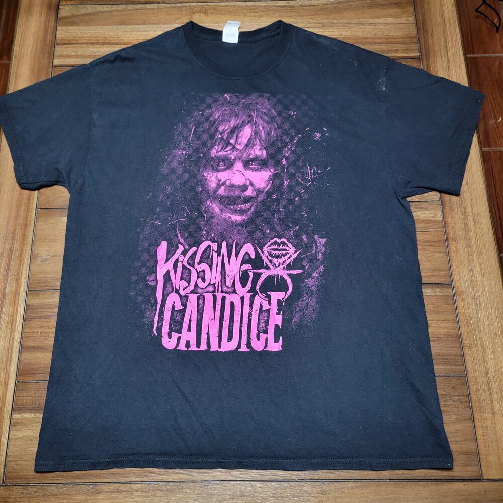Kissing Candice Graphic Black Unisex Tee - Size XL
